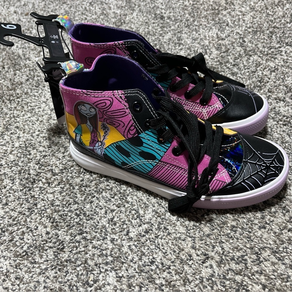Nightmare before Christmas Jack Sally shoes women High Tops New Sz 6